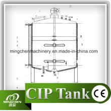 Tanque de armazenamento 100L-20000L de aço inoxidável com rodízios móveis / tanque de armazenamento